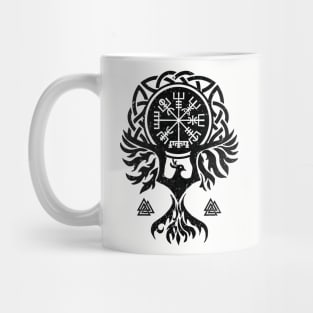 Vegvisir and Phoenix bird Mug